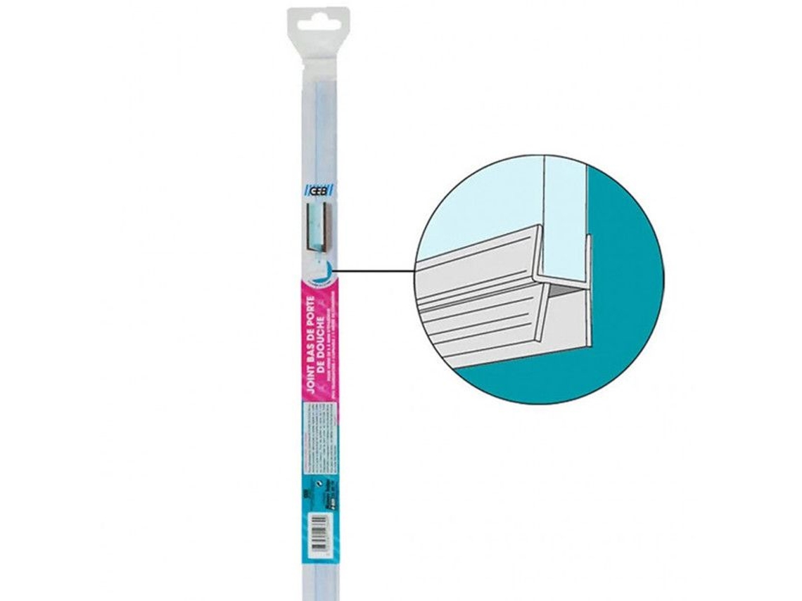 Vedação Inferior Da Porta Do Chuveiro Geb 1 M Pvc Translúcido Vedação Fácil Instalação