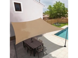 Vela de sombra retangular 3x4 M areia GOBRO