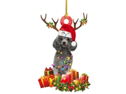 Laxiscreed Placa Decorativa De Madeira Para Natal E Férias Em Casa Com Cães