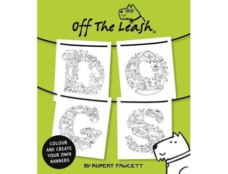 Livro off the leash dogs de illustrated by rupert fawcett (inglês)