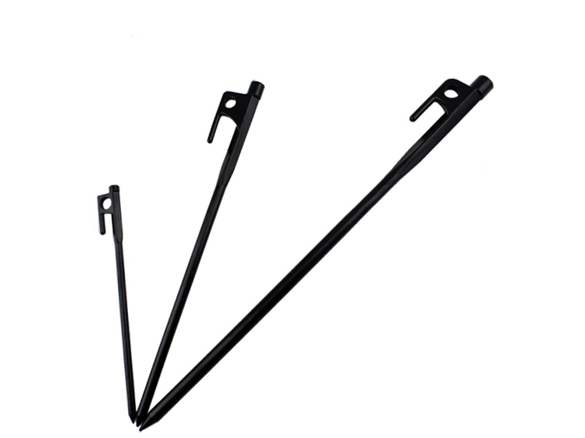 Estacas de Tenda 30 Cm, Campismo com Gancho Fixação, Leves. AQUAFORGE
