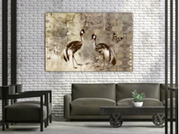 Quadro ARTGEIST Retro Cranes (1 Part) Wide (120x80)