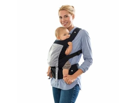 Porta Bebês Ergonômico Amazonas Smart Carrier Preto Ventral/dorsal Para Bebês De 0 A 3 Anos