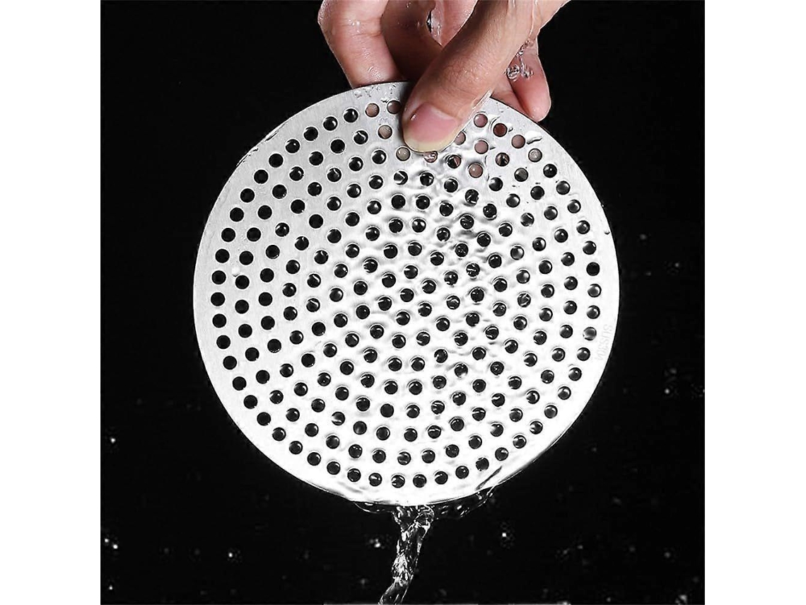 Ralo De Pia Em Aço Inoxidável Para Chuveiro, Filtro De Drenagem Para Cozinha, Banheiro E Chuveiro, Somente A Tampa 11 Cm