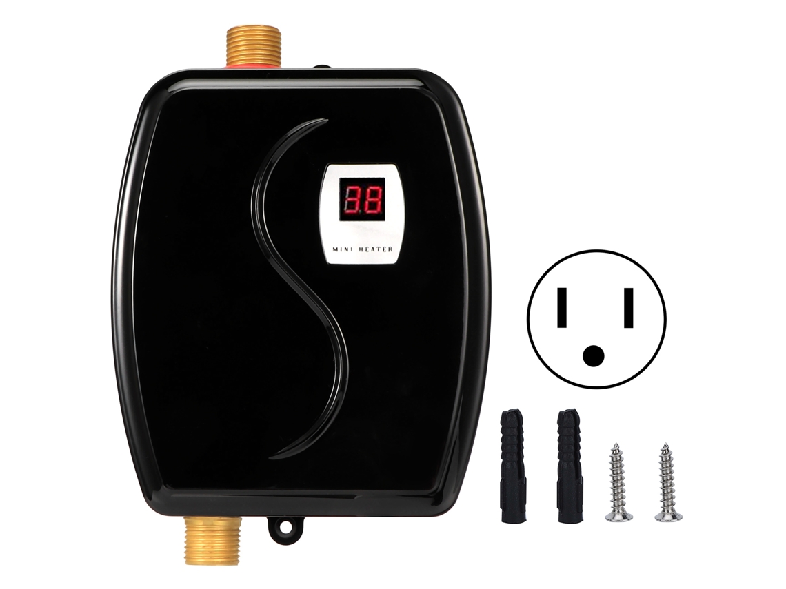 Aquecedor De Água Portátil Laxiscreed Com Display Digital Para Banho E Cozinha