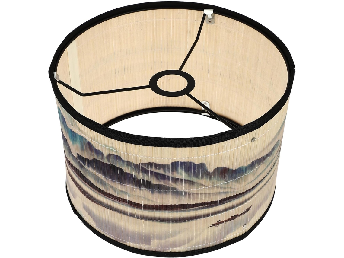 Abajur De Bambu, Estilo Chinês, Soquete E27, Bege, Para Decoração De Casa.