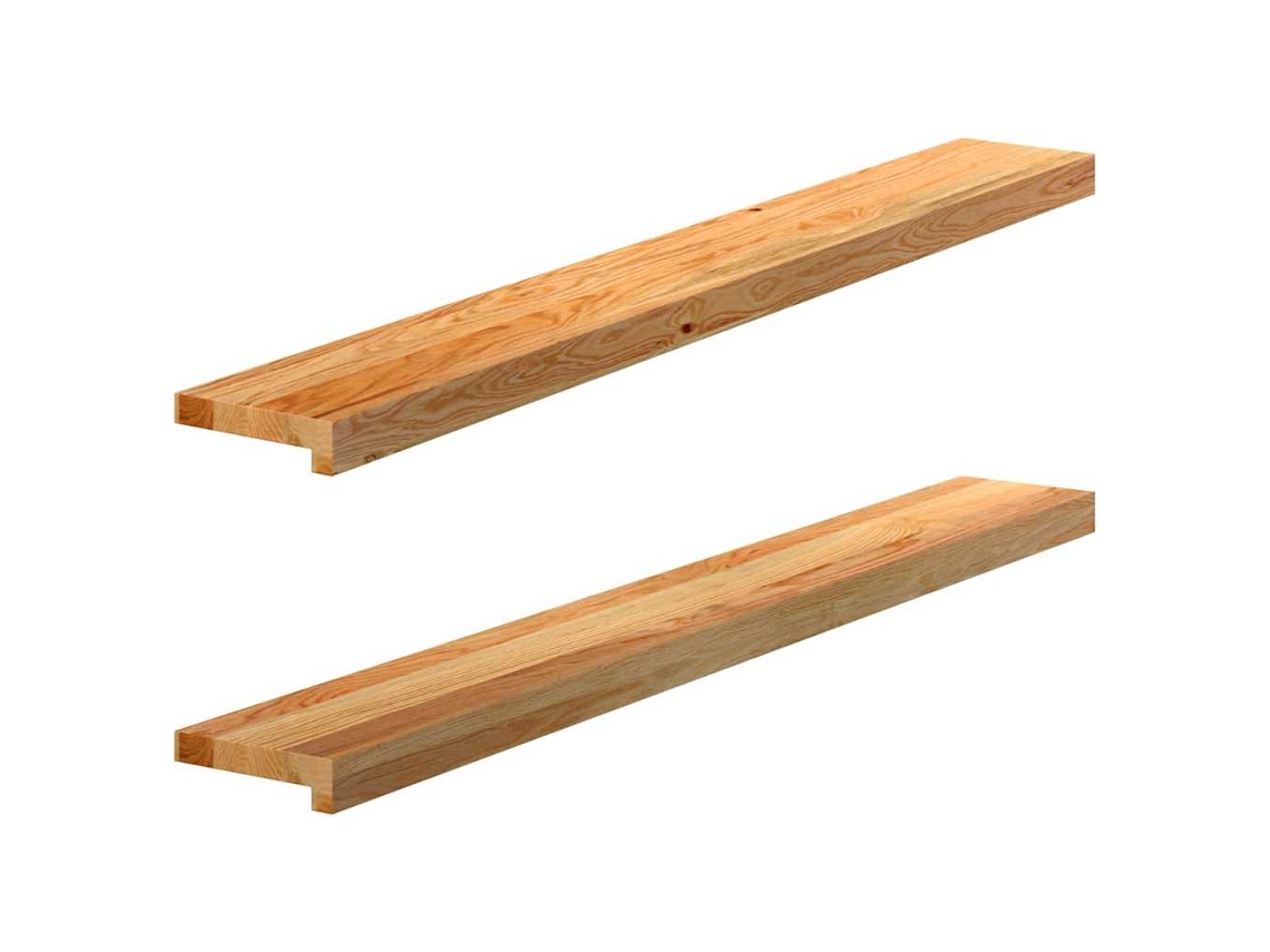 Vidaxl Soleiras Da Janela 2 Pcs 120x15x2 Cm Carvalho Castanho-claro