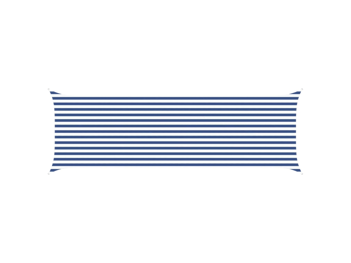 Maison Exclusive - Vela De Sombra Solar Azul E Branco 6 X 2 M
