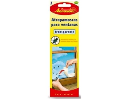 Atrapamoscas Transparente para Ventanas AEROXON Pack 4 Tiras