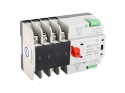 Chave De Transferência Automática Din Rail 4p Trifásica 4 Fios 400v 100a Controle De Energia Ininterrupta