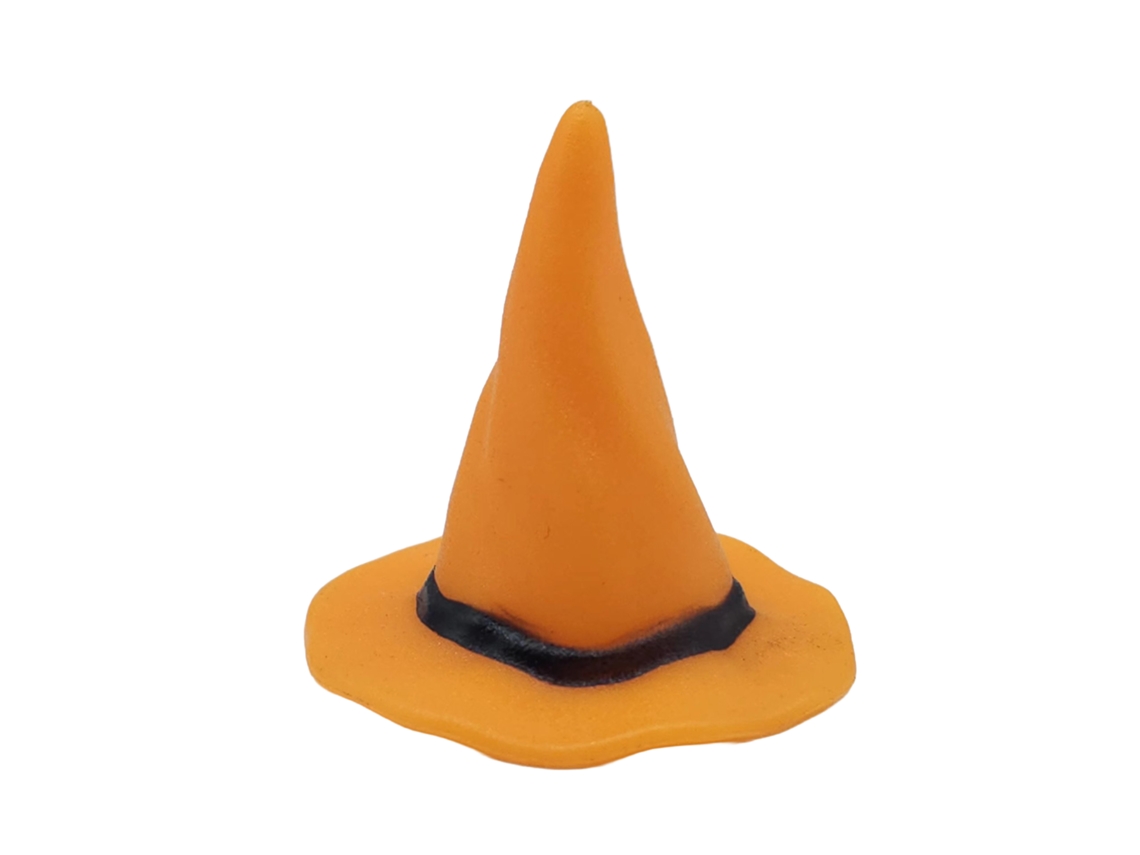 Laxiscreed Fantástica Decoração De Halloween Com Chapéu De Bruxa Multicolorido De Pvc De 1,5 A 3 Polegadas