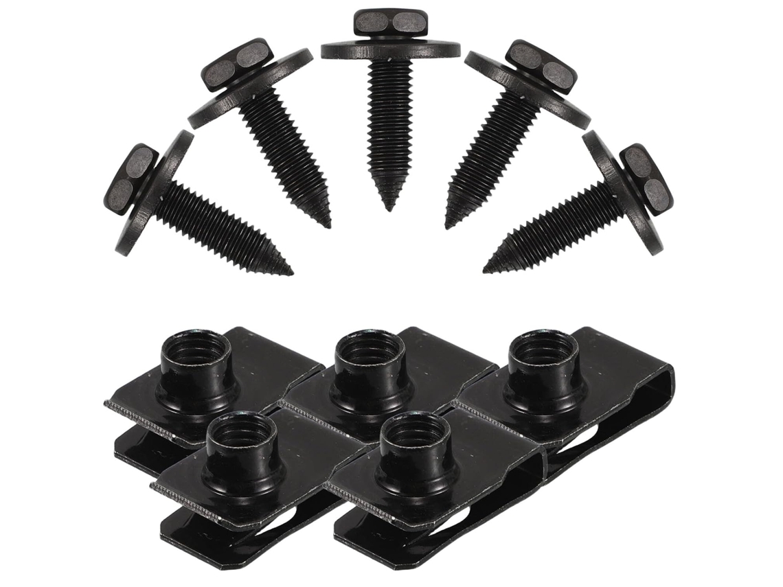 Kit De Parafusos E Porcas Em Formato De U Para Fixação De Carrocerias Automotivas.