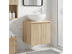 Vidaxl Vaidade Com Pia Suspensa Carvalho Sonoma 49,5 X 44,5 X 65 Cm