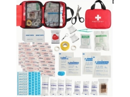 Kit Primeiros Socorros 160 Peças para Campismo Carro Mochila Vermelho HEXINYIGJLY