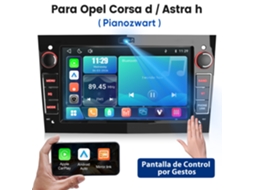Rádio Automóvel 7 Polegadas Com Carplay E Android Auto Para Opel Corsa D / Astra H (pianozwart)– Sem Armazenamento Interno, Sistema Linux