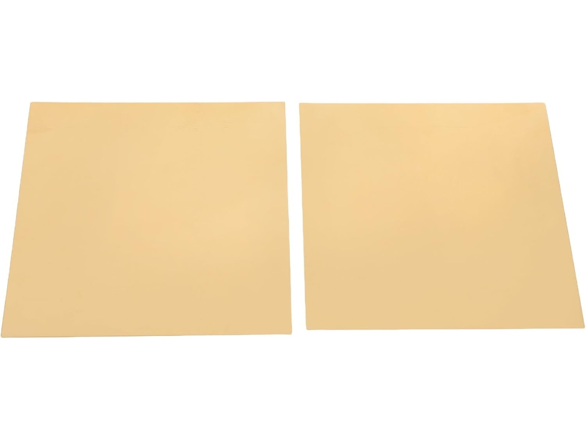 Conjunto De 2 Placas Latão Dourado Para Artesanato E Modelismo, Superfície Lisa E Fácil De Cortar, Adequadas Para