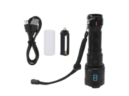 Lanterna LED Recarregável 10000lm 5 Modos IPX waterproof com Fita Fluorescente | S/MARCA