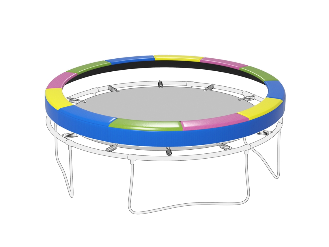 Cobertura De Borda De Reposição Para Trampolins, Cor Multicor, Com Resistente, Ø366