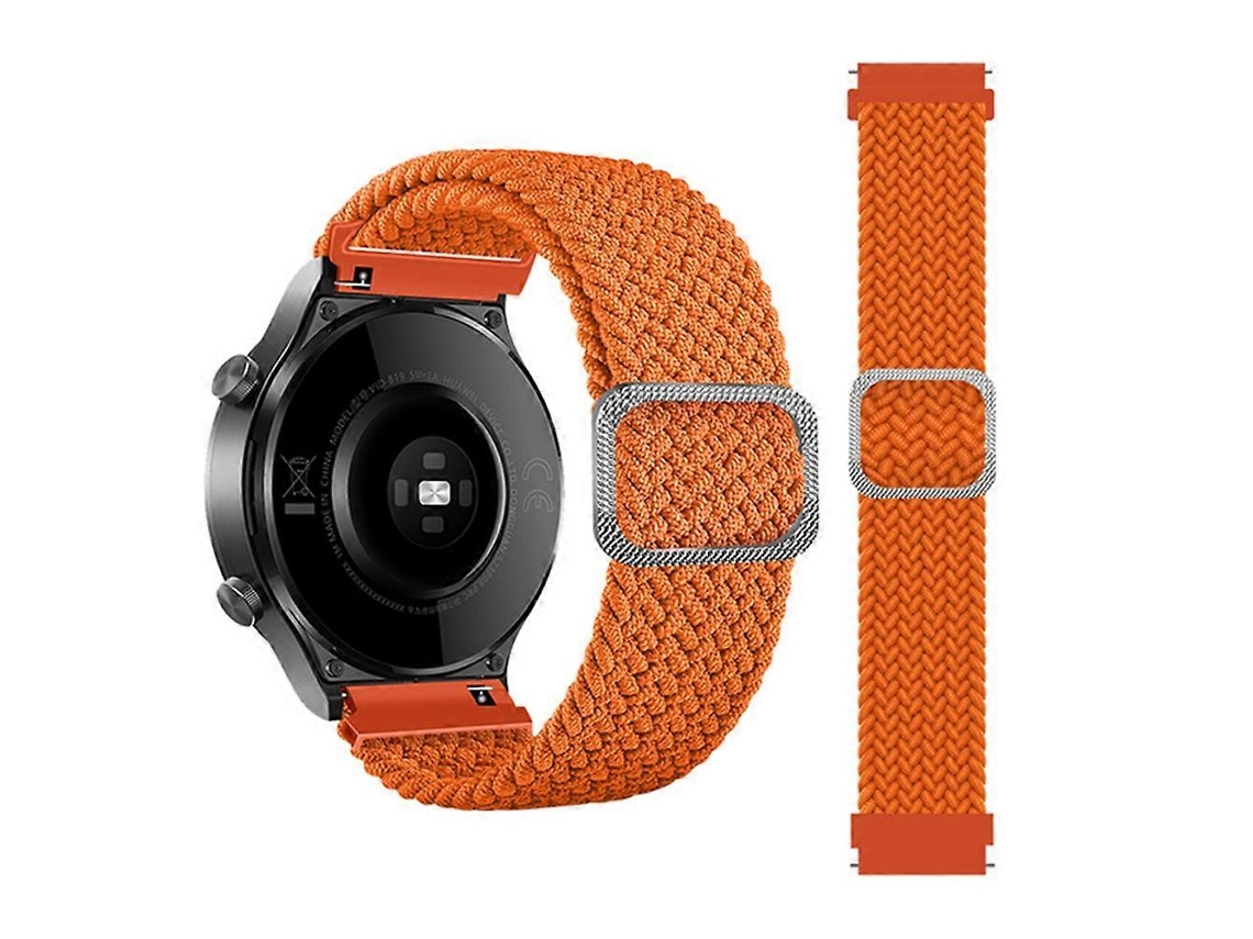 Pulseira De Relógio Universal Ajustável De 20 Mm Em Nylon Trançado Elástico