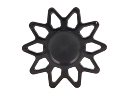 Ats brinquedo de Rotação para Dedos em Forma de Sol Anti estresse Portátil para Tdah Tda Natsal Preto