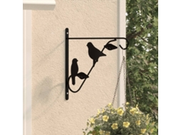 Vidaxl Suportes Suspensos Para Cestos 4pcs Aço Preto