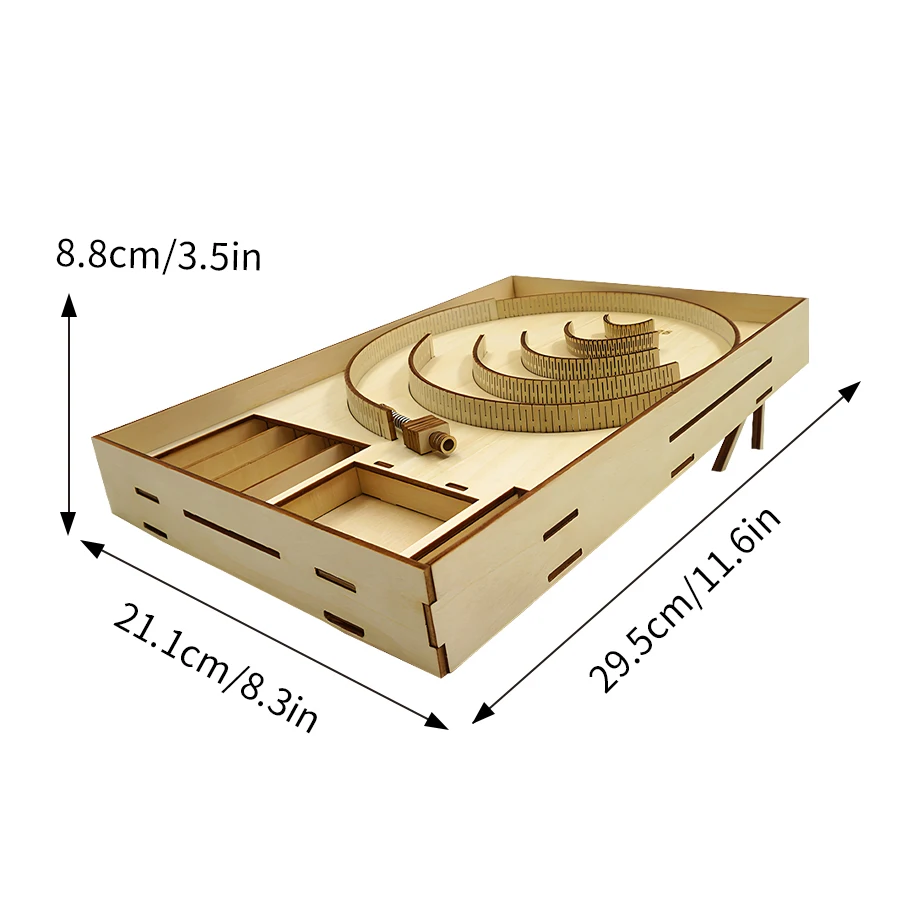 Jogo de Pinball Mecânico, Modelo de Mesa Faça você mesmo com Crank. MDUG