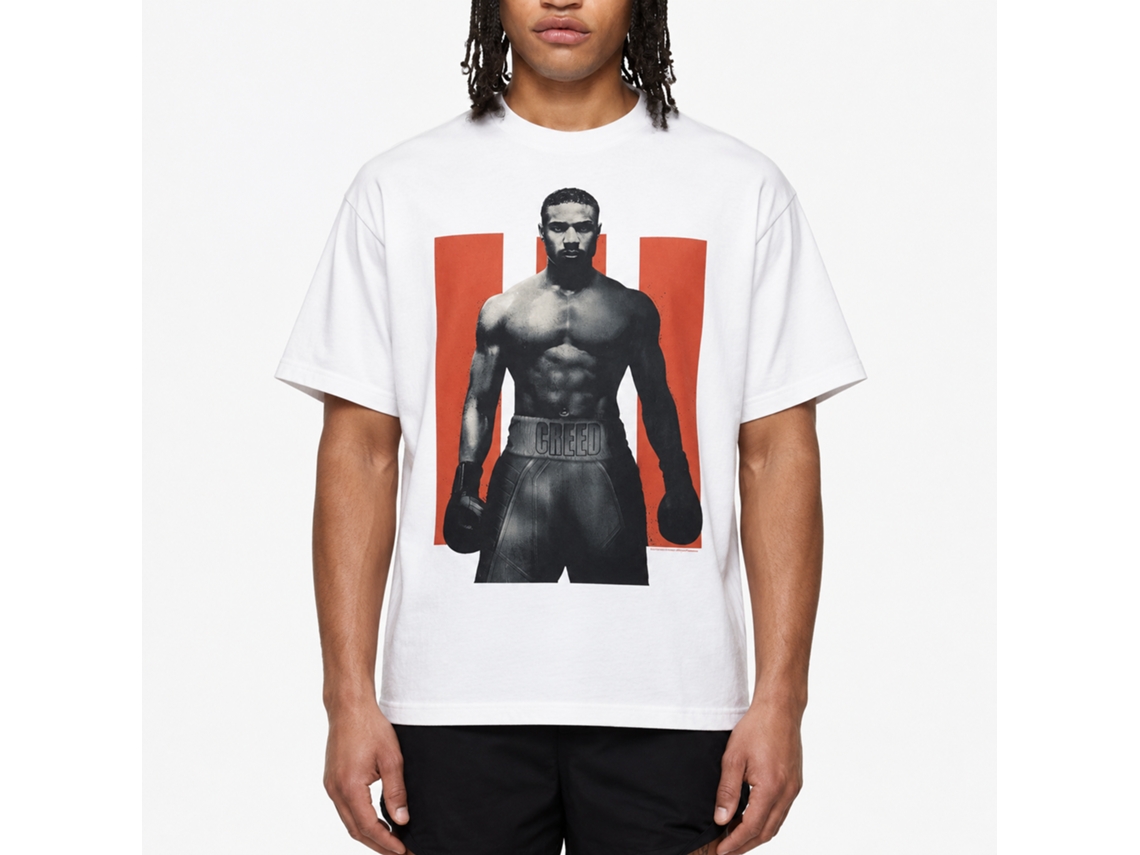 Rockinstone Rocky Movie Creed And Iii White Adult T-shirt Size:xxl