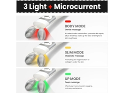 Dispositivo Facial De Microcorrente De 3 Luzes A Mais Recente Tecnologia De Luz Vermelha De 660 Nm Para Rejuvenescimento Da Pele E Redução Yizhood