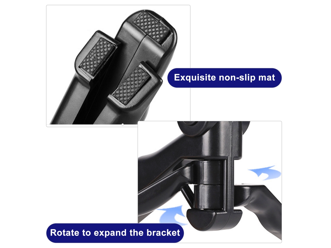 Aetheria suporte para Celular Mini Tripé Dobrável Anti shake Estabilizador com Clip U para Celular e Câmeras (preto)