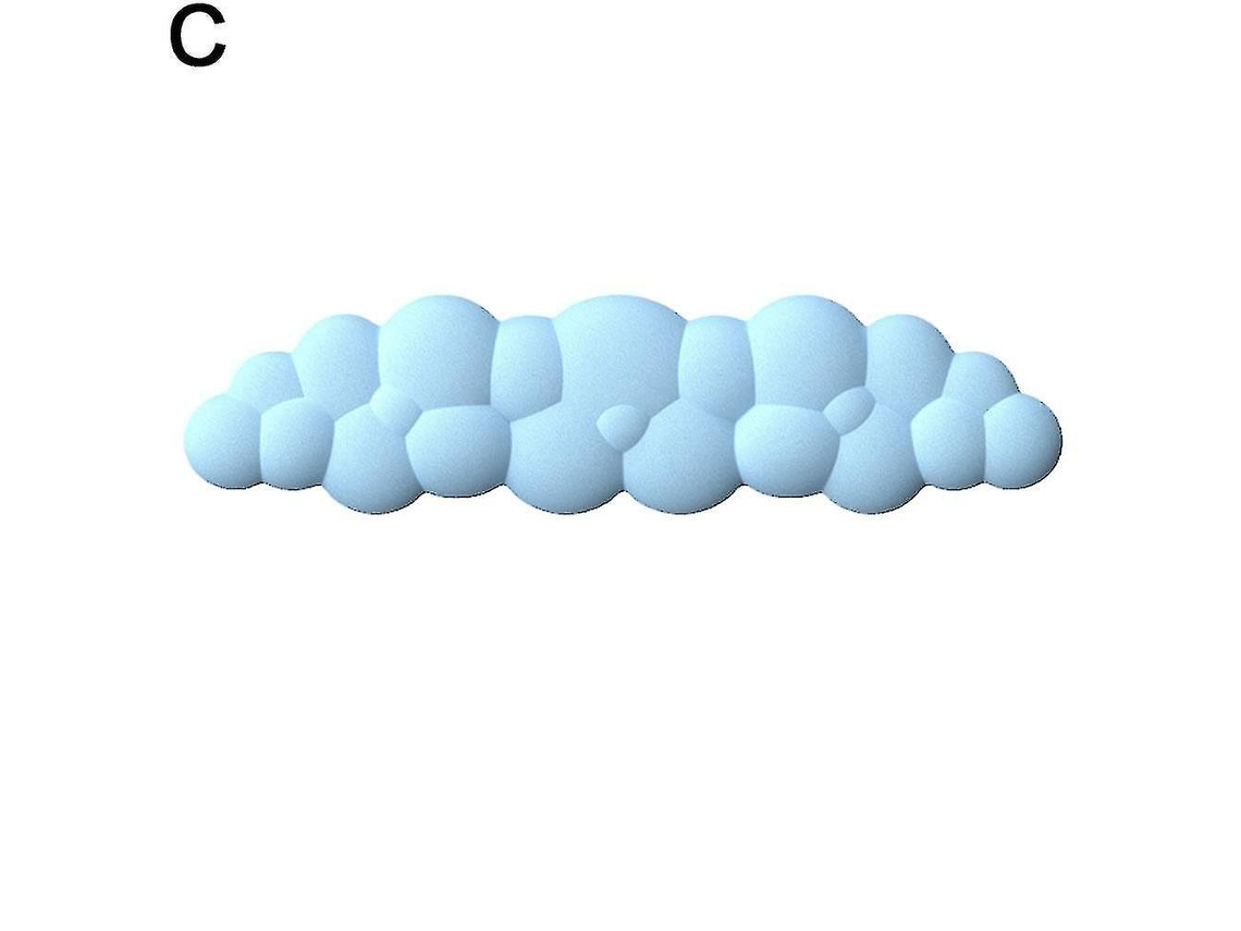 Descanso De Pulso Ergonômico Cloud Soft Para Teclado De 100/68 Teclas, Descanso Para As Mãos N Slowmoose (bandeja De Teclado Azul)