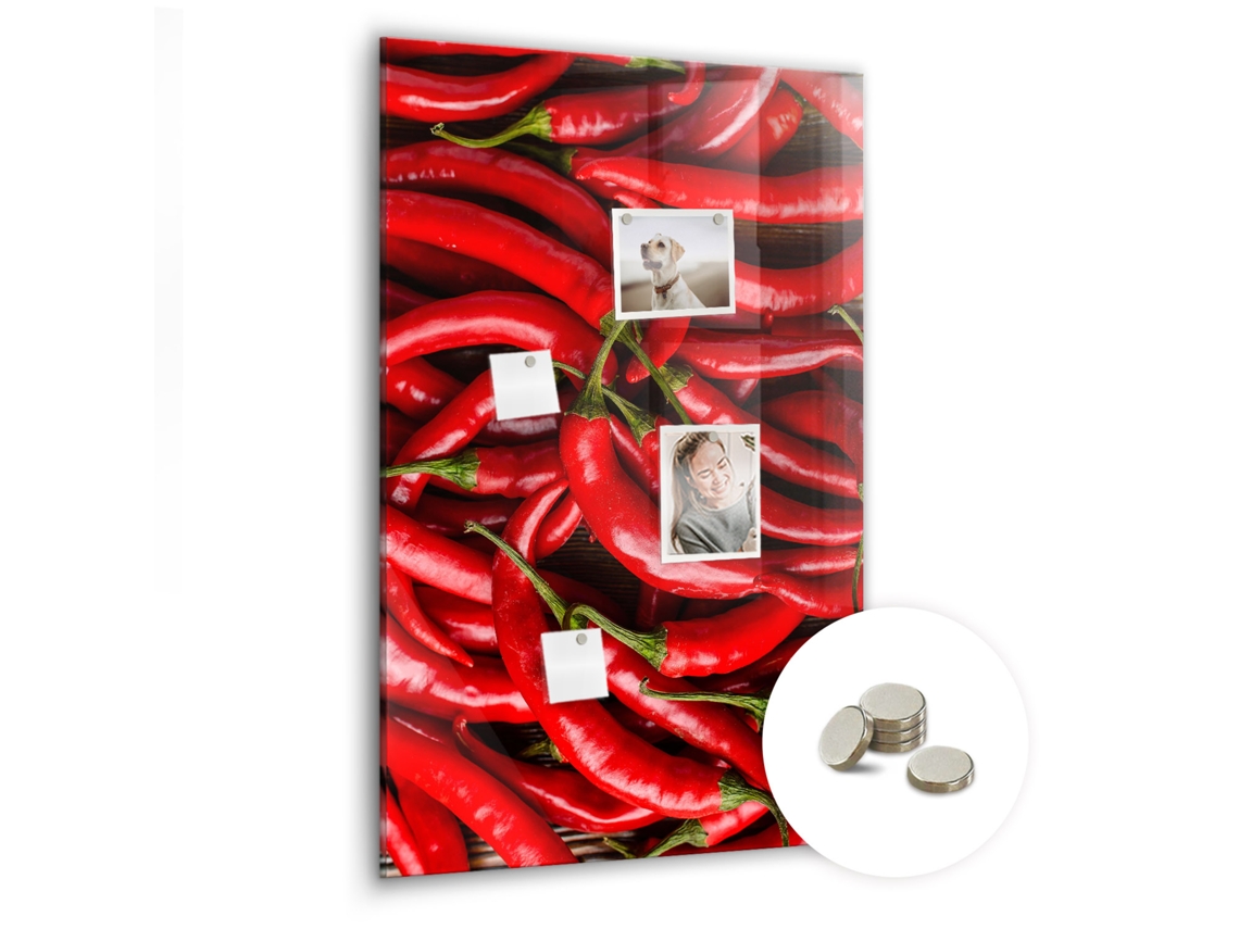 Lousa Magnética Pimentas Para O Escritório Espelharte (60x90 Cm)