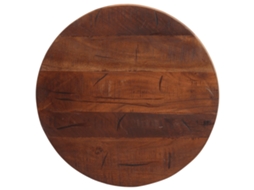 Vidaxl Tampo De Mesa Redondo Ø50x3,8cm Madeira Recuperada Maciça