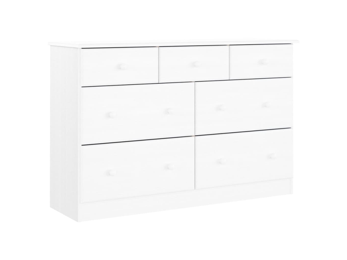 Cómoda VIDAXL Branco Madeira (112x35x73 cm)