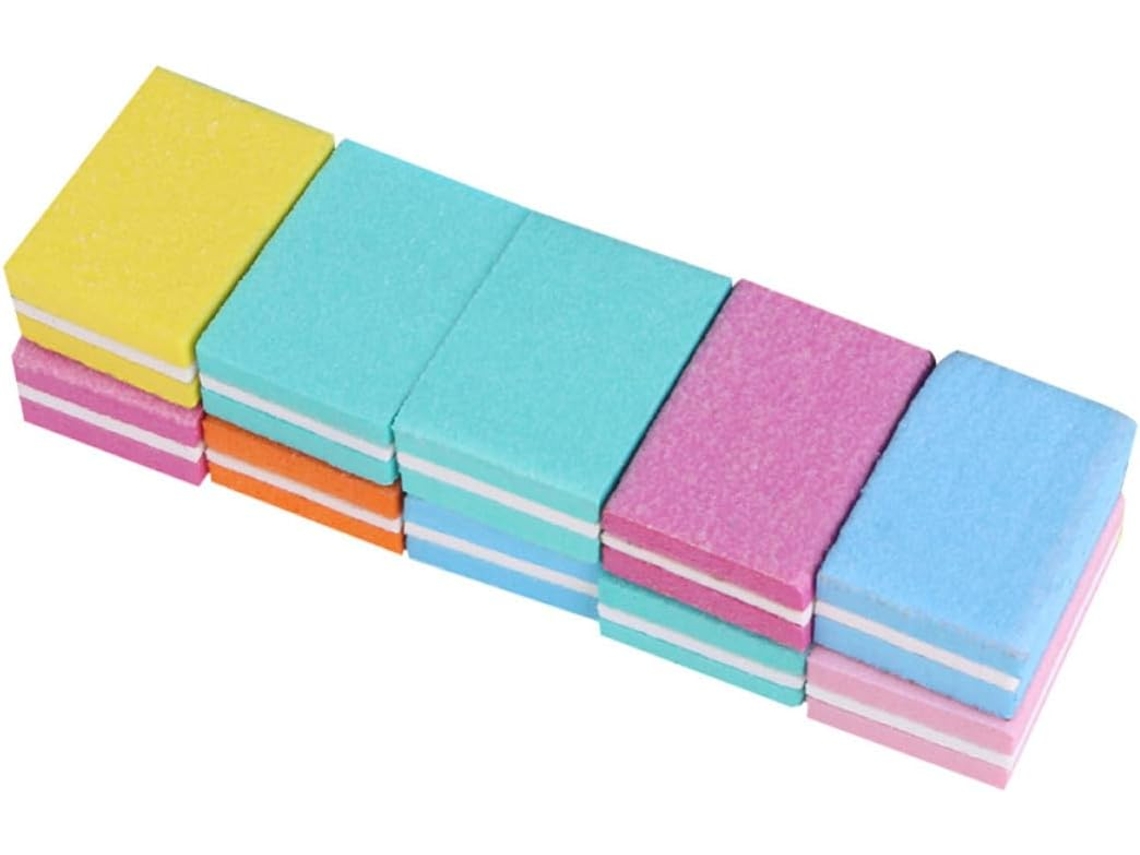 Conjunto De 10 Blocos De Lixa De Unha Em Eva Para Manicure Profissional.
