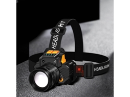 Lanterna Frontal Led Sensor Zoom Rotativo Usb Branca