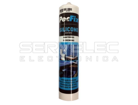 Silicone Acetato Sanitários Transparente Pecfix