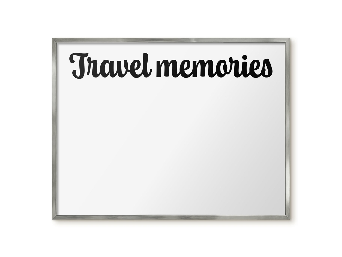 Magnetic Board Travel Memories For The Living Room Espelharte (80x60 Cm)