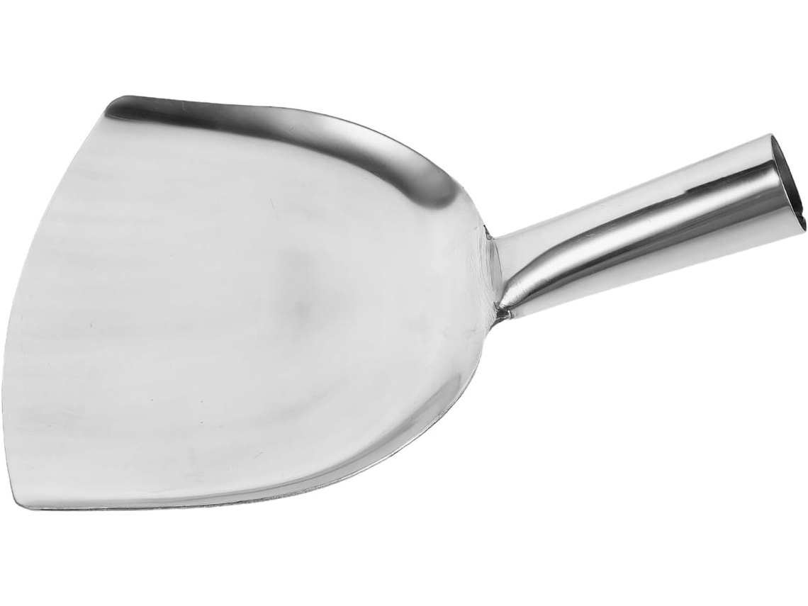 Pá de cinzas Alipis em aço inoxidável, 17 mm espessura, 19 cm, ferramenta multifuncional para limpeza | S/MARCA