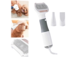 Secador de Pelos para Cães 3 em 1 com Escova Autolimpante e 2 Tipos de Jato. TAISHENGDA