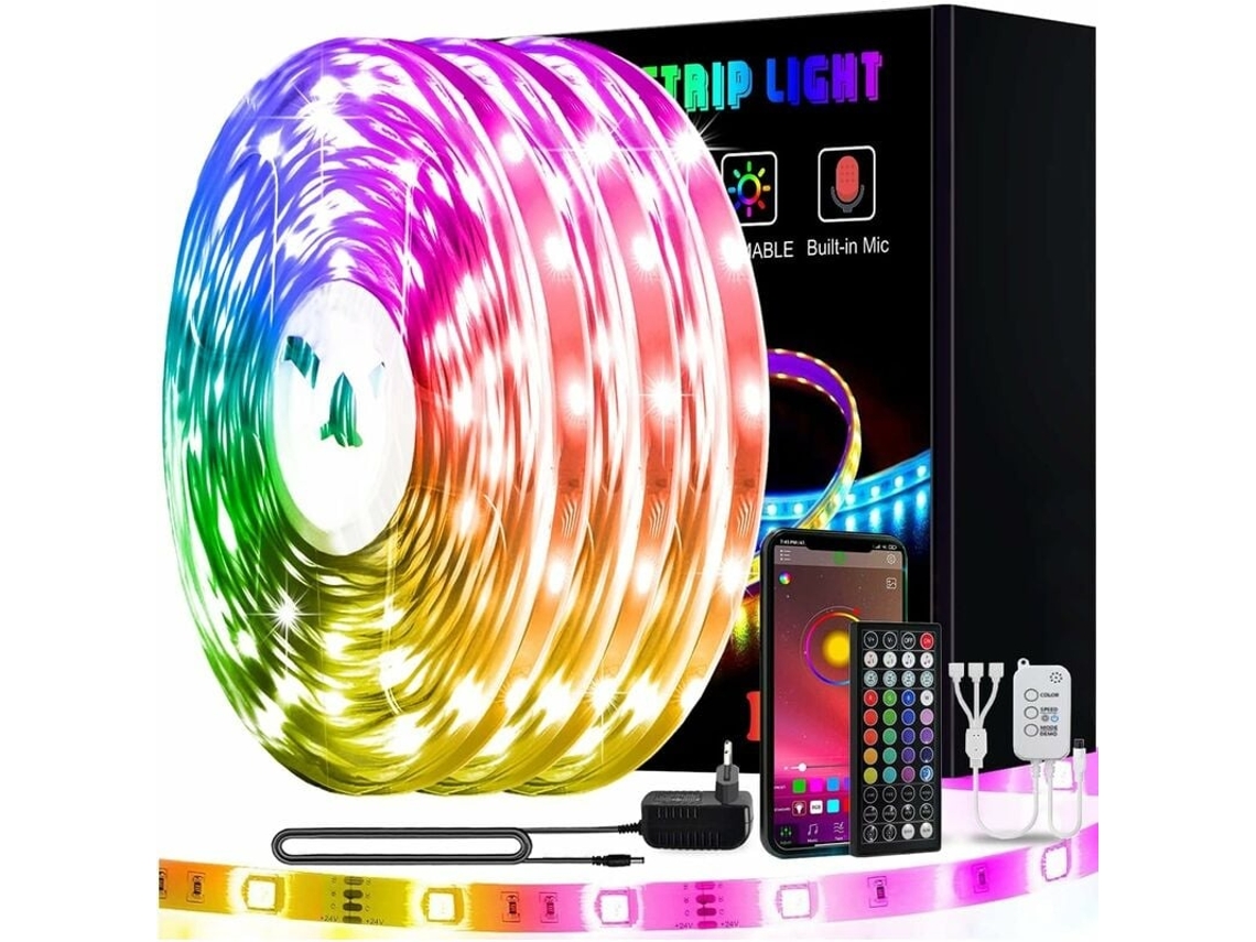 Fita Led Controlo Por App Com Comando Para Quarto - Lurelia