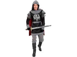 Fato de cavaleiro medieval escuro para homem