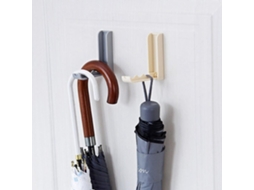 Gancho de plástico dobrável autoadesivo Slowmoose para parede ou porta, para roupas, bolsas e toalhas (bege)