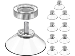Conjunto De 10 Ventosas Plásticas Genéricas Para Vidro, Suporte Forte E Fixação Firme, Acessórios Para Banheiro E