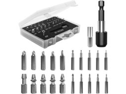 Kit de Remoção de Parafusos Danificados, 22 Peças de Aço Hss, Ferramenta para Parafusos Rotos e Presos, Cinza | S/MARCA