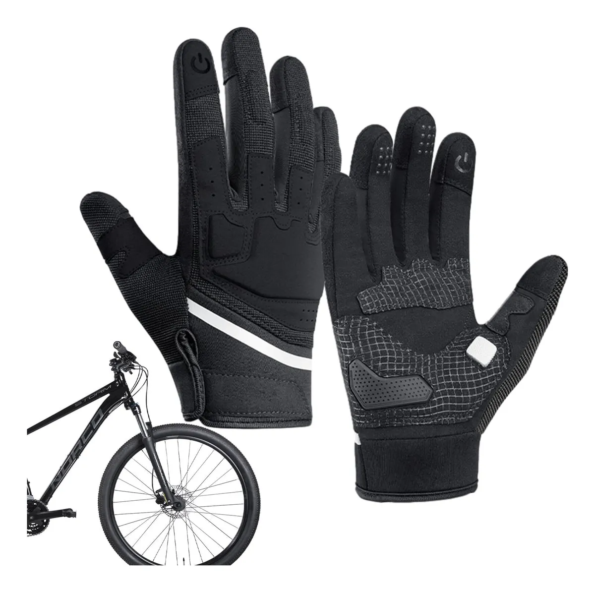 Luvas De Mountain Bike Com Tela Sensível Ao Toque, Luvasvayotoy