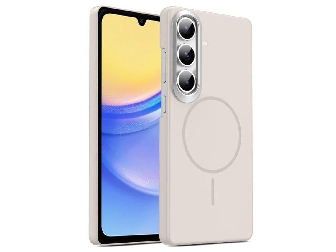 Capa Para Samsung Galaxy A15 4g Fina Circular Magsafe À Prova De Choque Dourada Em Policarbonato Summit Stone