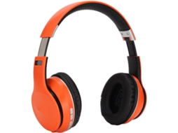 Auricular Sem Fios Bluetooth YIZHOOD El-B4 Dobrável e Extensível Over Ear Laranja