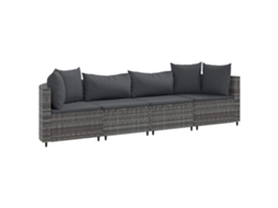 Garden Sofa Set, Garden Sofa Sets Vidaxl Cinzeto Rattan / Vime (n/a)
