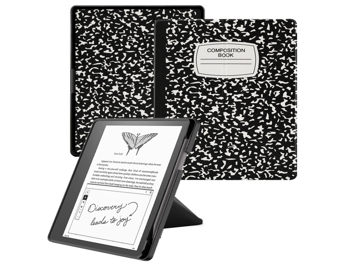 Elysve Capa Protetora Para Leitor Kobo Libra Scribe 10, 2 Polegadas Preto E Branco