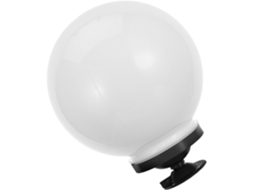 Globo de Acrílico Impermeável, 25 Cm de Diâmetro, Base Cinza, Luminária Externa para Portão e Jardim. SFUSHOS